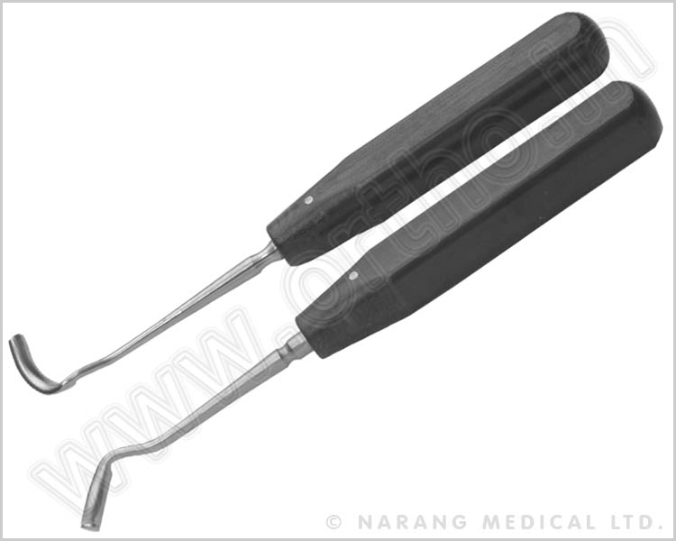 Palate Dissector - Right & Left in Pair with Fibre Handle