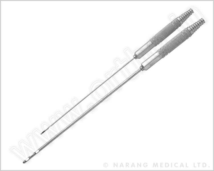 Lypo Suction Cannula - Mercedes Holes 8/10/12 Inches Long