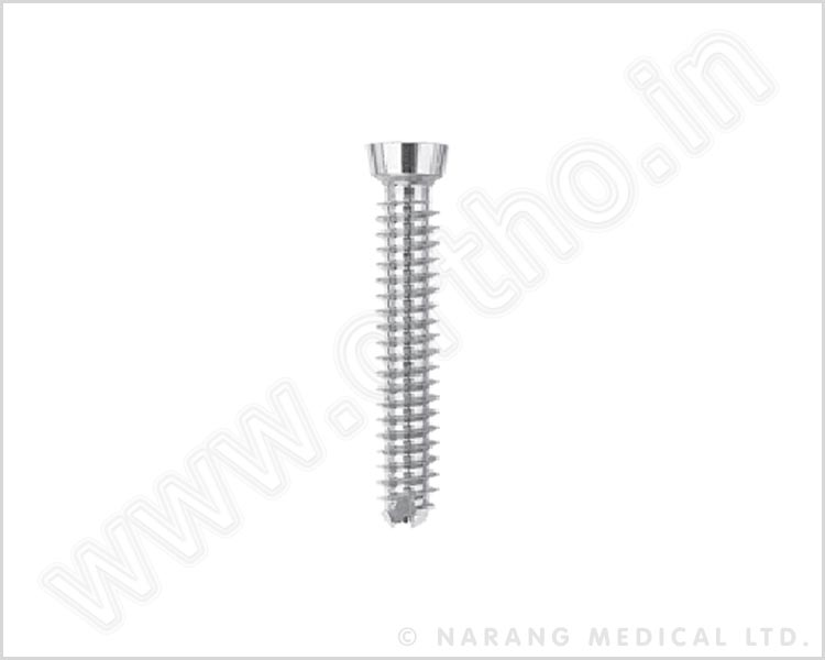 Conical Head Screw Ø5.0mm, Cannulated Self Tapping, Fully Threaded