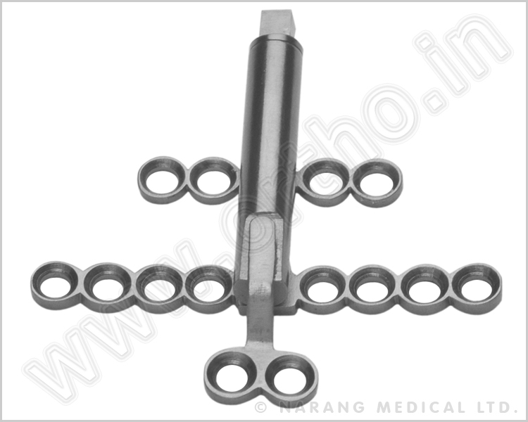 Alveolar Distractor with Additional Support Plate