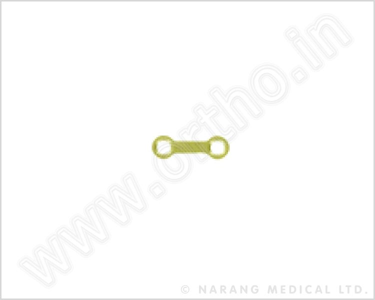 2-Holes Plate - Titanium
