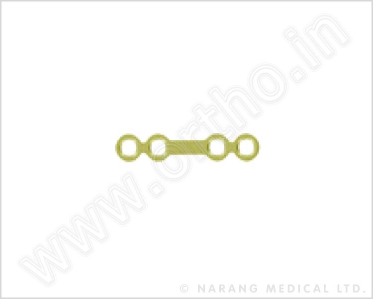 2.0mm Straight Plate with Bar 12mm