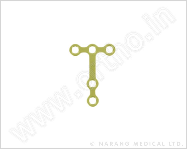 2.0mm T-Plate 90° with Bar 12mm