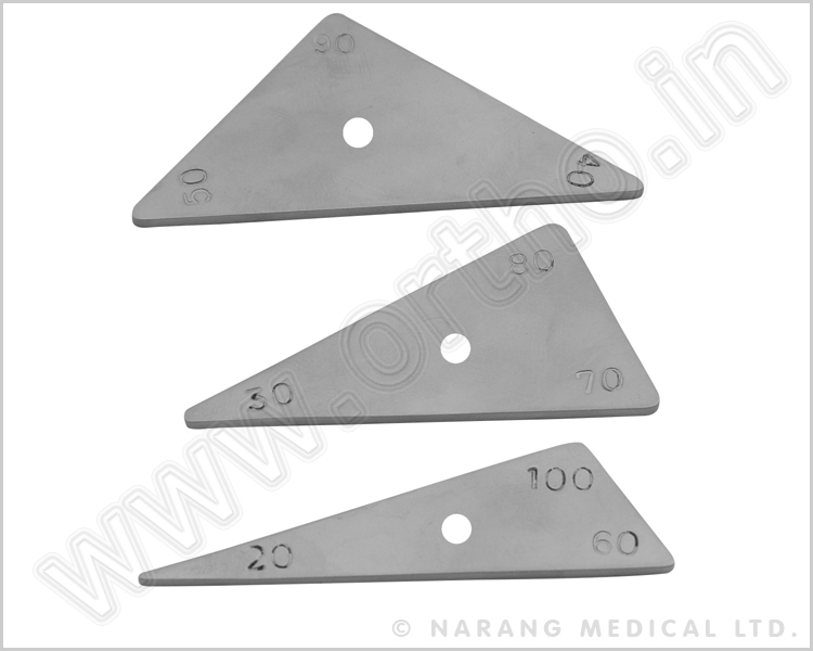 702.011 - Triangular Positioning Plates (Set of Three)
