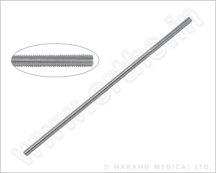 Threaded Rod - Slotted, SS