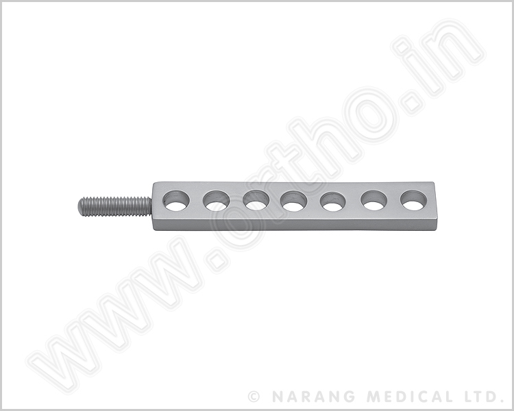 Connection Plate with Threaded End - SS