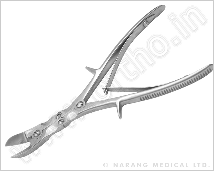 Bone Cutting Forceps (Double Action) - Curved