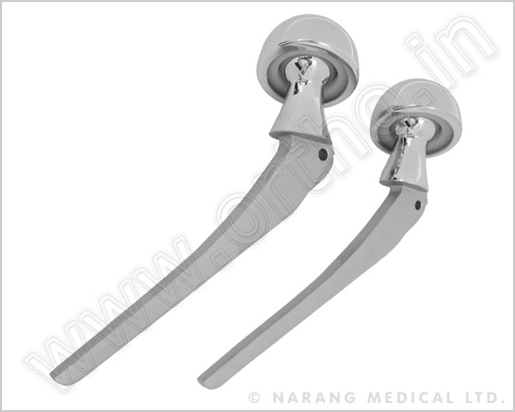 Bipolar Hip Prosthesis - Sterile* Non-Fenestrated Stem Stainless Steel