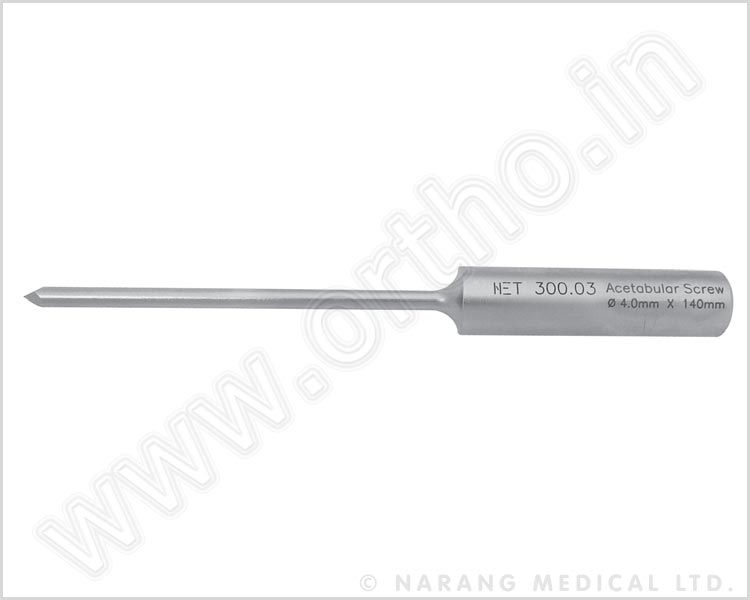 Q.300.03 - Acetabular Screw Ø 4.0, Length: 140mm