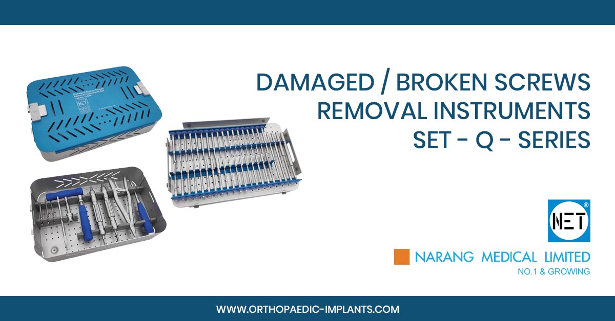 Broken Screws Removal Instruments Set Standard Implants, Broken