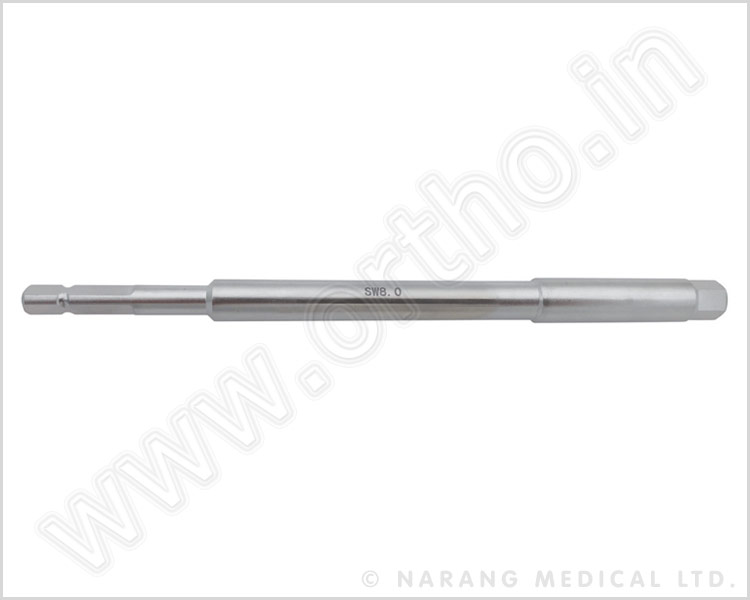 Q.675.57 - Hex Screwdriver Shaft, SW8.0x150mm