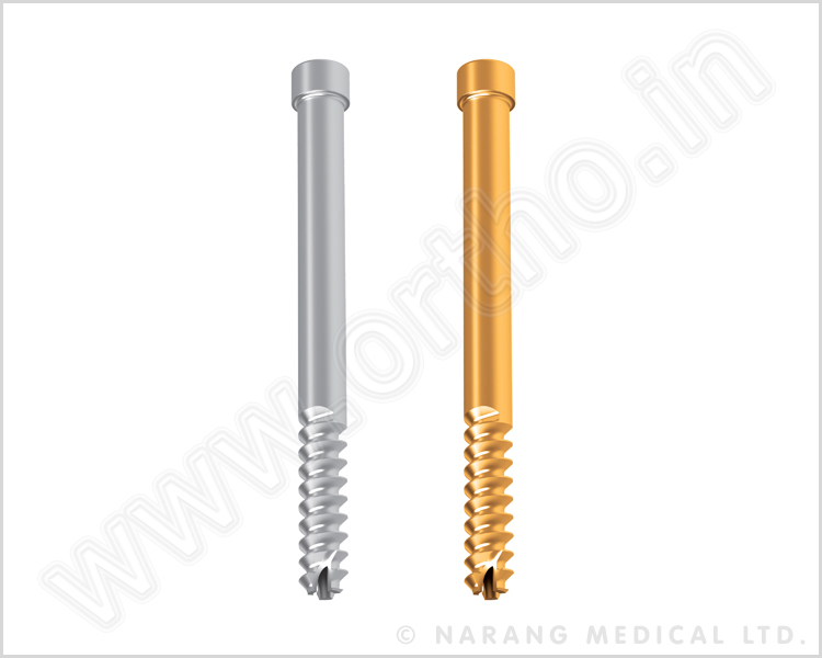 Hip Screw, Ø 6.35mm - Cannulated For Recon Locking