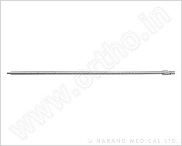 Q.507L.02 - Flexible Reamer Shaft (Laser Cutting with Reverse & Forward Movement), SS (for Reamer Head 13.5 to 15mm)