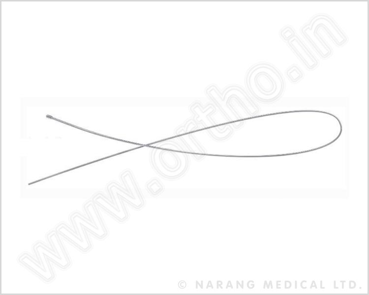 Q.041.265 - Guide wire With Olive Ø2.5mm x Length 1000mm x Olive Ø3.8mm