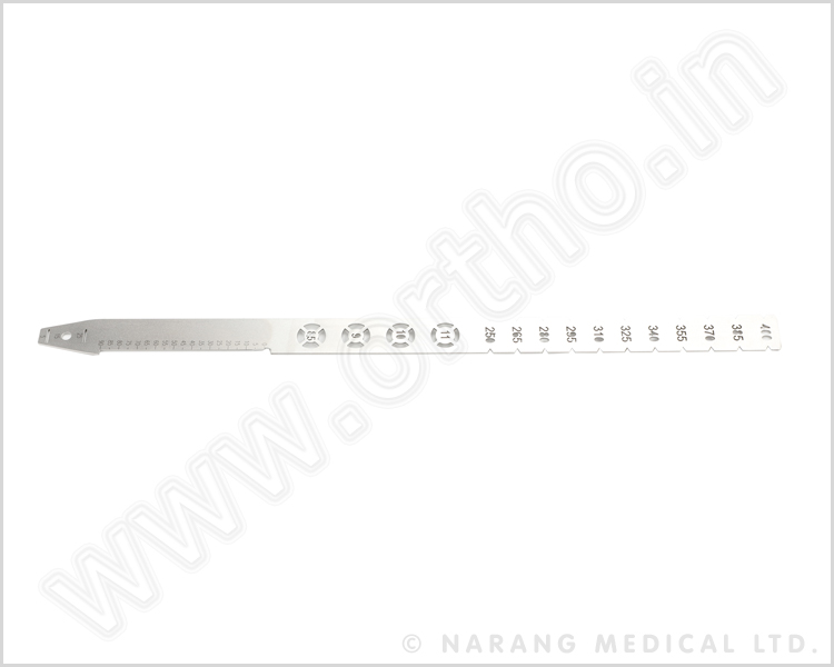 Q.088.085 - Radiographic Ruler 250 x 400