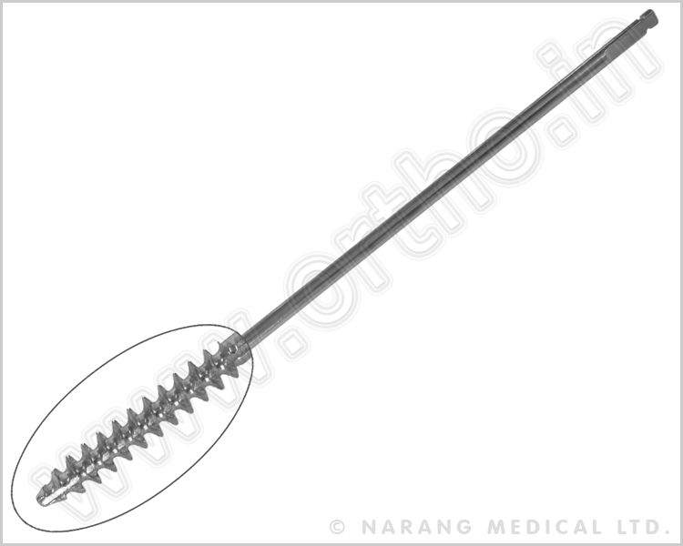 264.040 - Bone Tap with Quick Coupling for 4.5mm Cortex Screws, L:130mm