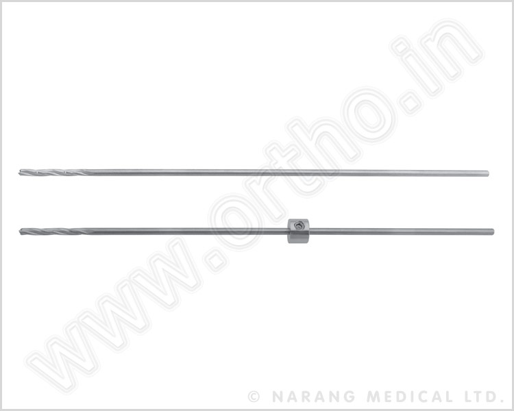 Q.2000.061 - Cannulated Drill Bit, Ø1.5 x 3.0 x 200mm