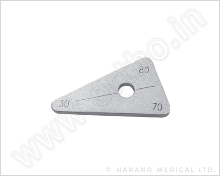Positioning Plate, Triangular, 80∫/70∫/30∫