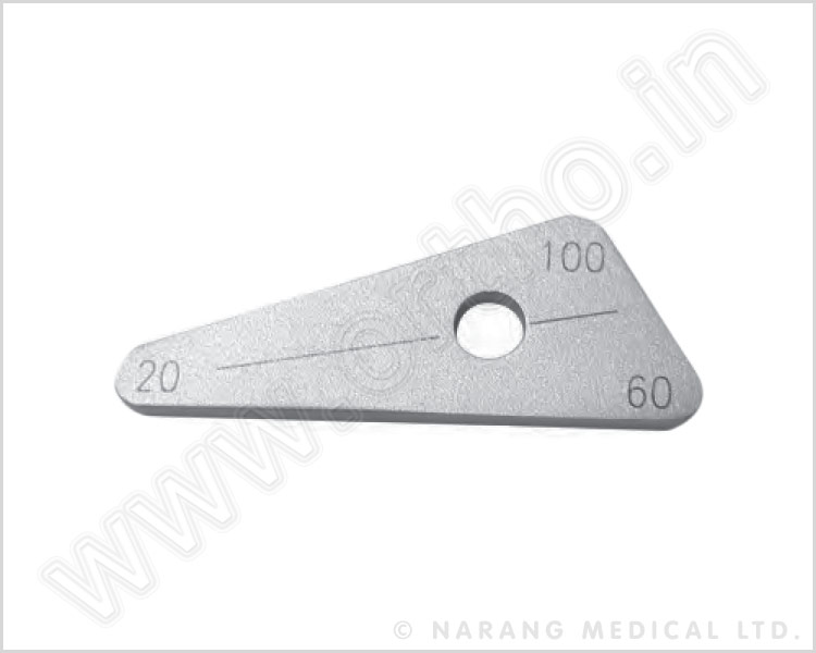 Positioning Plate, Triangular, 100∫/60∫/20∫