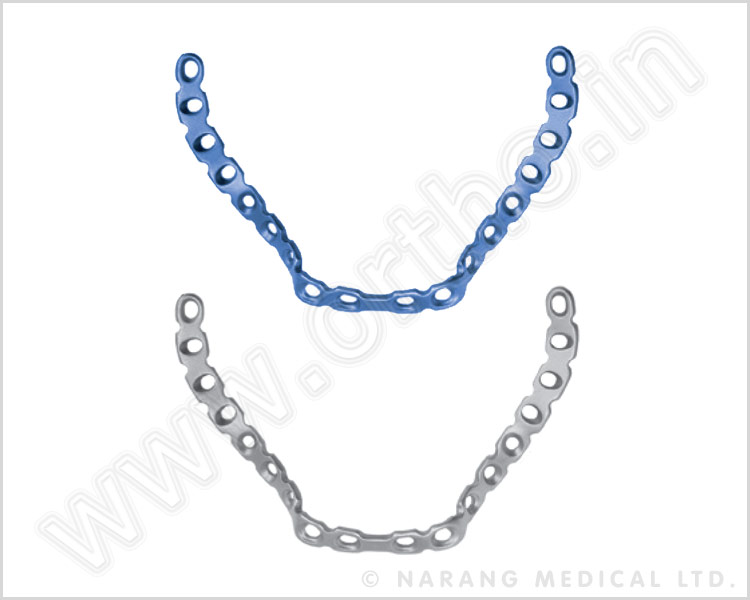3.5mm Anatomical Iliopubic Plate (Bilaterally Anterior Column Acetabular V-Plate)