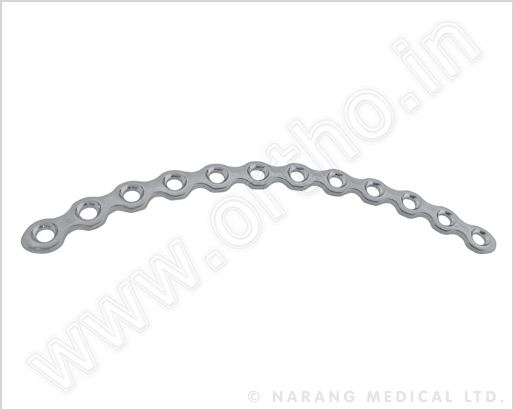 Pelvic Reconstruction Plate 3.5 With Low Profile With Coaxial Holes - Curved - 88mm Radius