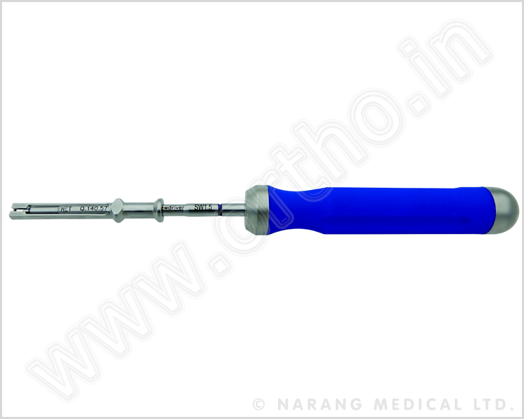 Hexagonal Screwdriver with Sleeve Attachment, 1.5mm
