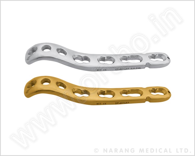 Metaphyseal Safety Lock Plate 3.5 for Distal, Medial Humerus