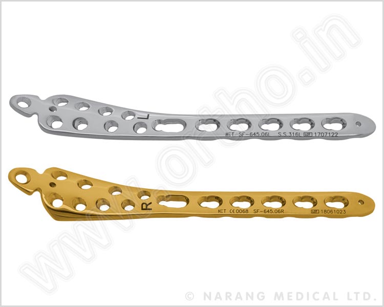 Medial Distal Tibia Safety Lock Plate 3.5 with Tab