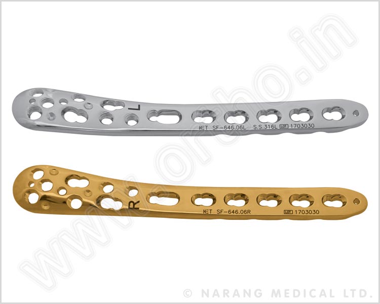 Medial Distal Tibia Safety Lock Plate 3.5 without Tab
