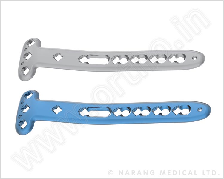 2.7mm Variable Angle Safety Lock Distal Tibia T-Plate