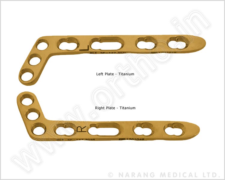Dorsal Distal Radius Safety Lock L-plate 2.4 - Oblique