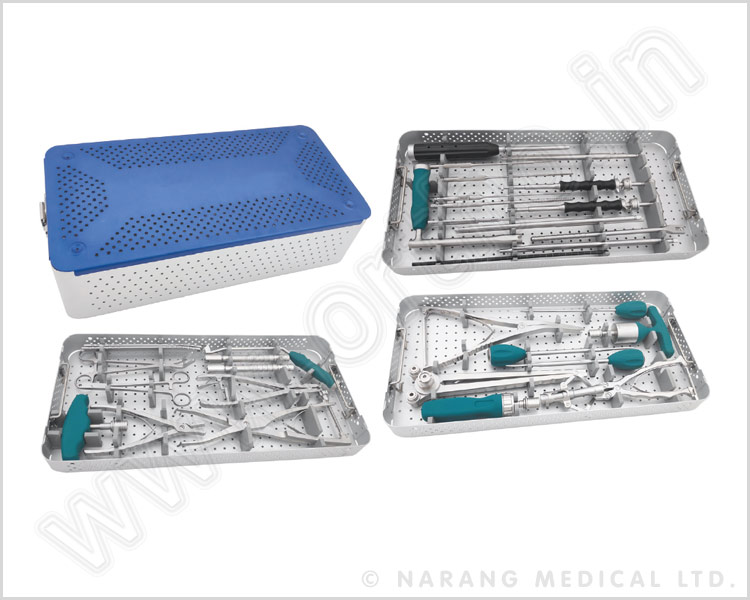 Pedicle Screw System Instruments Set (Monoaxial-Polyaxial Spine Fixation)
