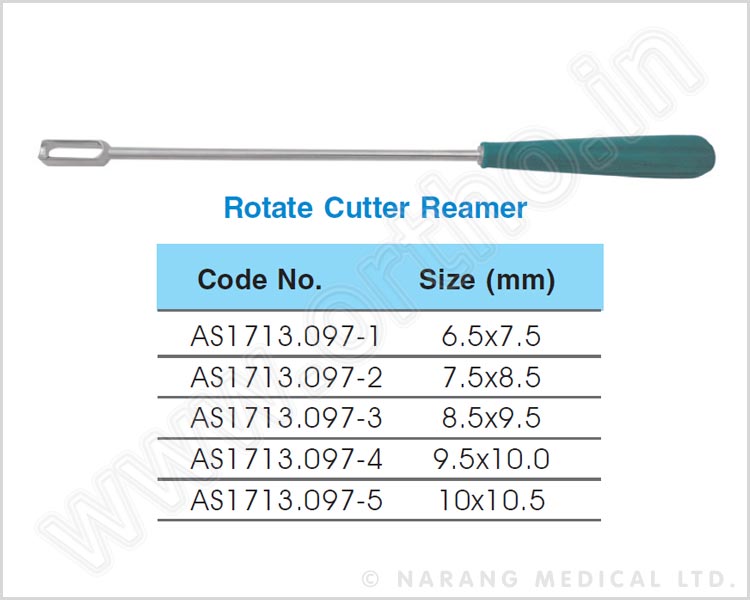 AS1713.097-1 - Rotate Cutter Reamer, 6.5x7.5mm